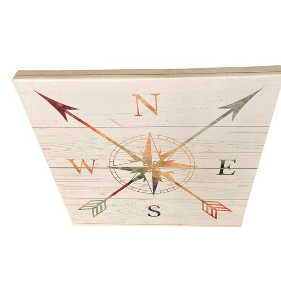 Compass artwork on stretched canvas - Picture 3 of 3